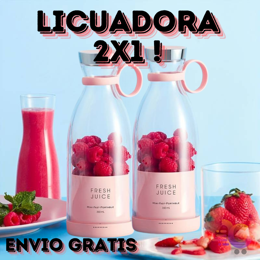 Licuadora Shaker Portatil 2x1!